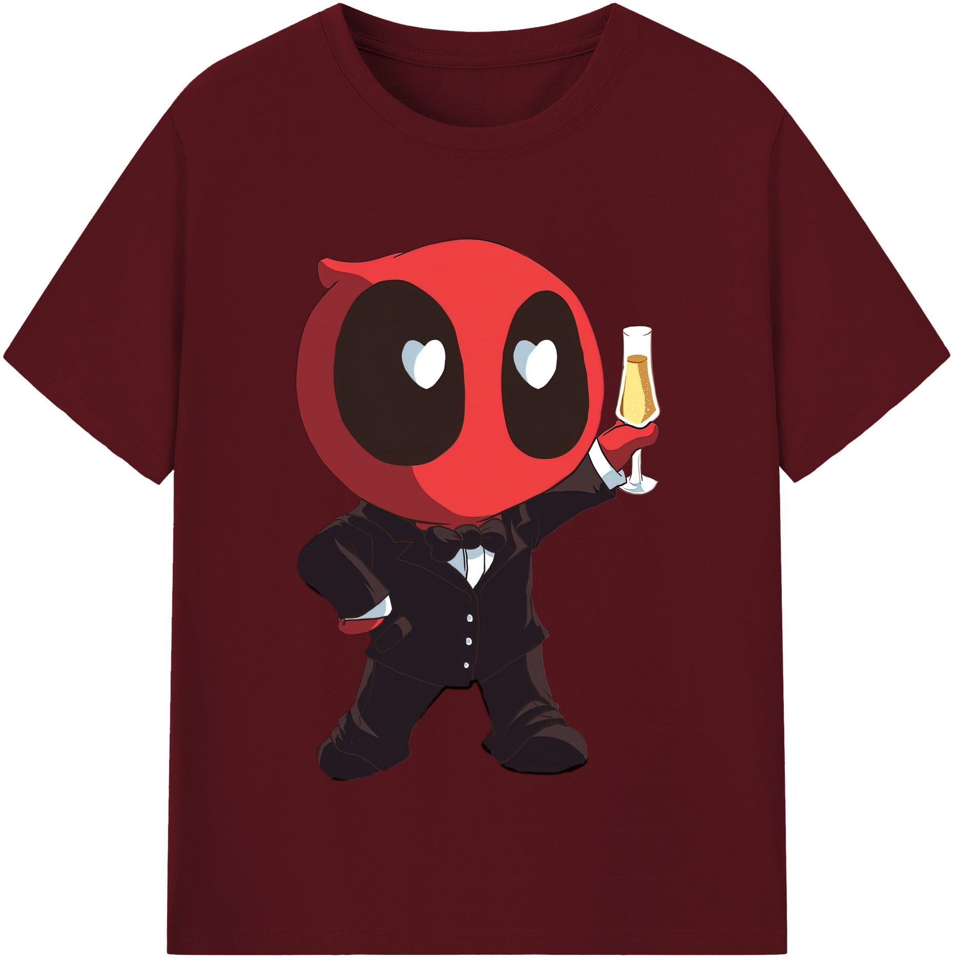 （画像用） Deadpool デッドプール 綿100％半袖Tシャツ（フロントプリント）